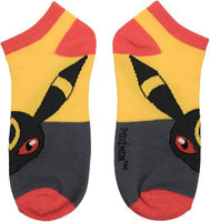 Pokemon Eevee Evolutions 5 Pack Ankle Socks