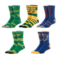 NINTENDO - ZELDA - 5 Pair Men's Casual Socks