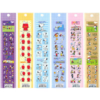 Snoopy 6 Pack Sticker Set
