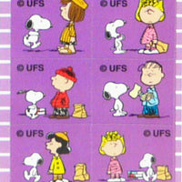 Snoopy Stickers: Dark Purple
