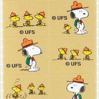 Snoopy Stickers: Beige