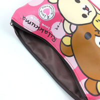 Rilakkuma Pencil Case: Pink/I Love Gyu