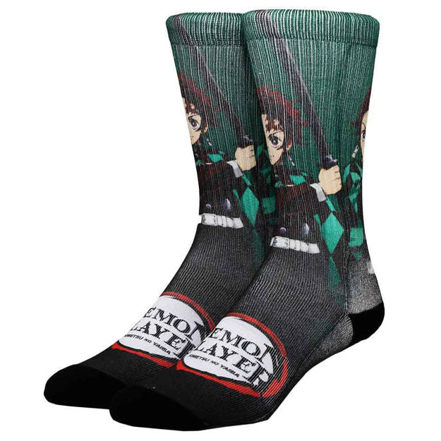 Demon Slayer Tanjiro Sublimiated Crew Socks