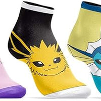 Pokemon Eevee Evolutions 5 Pack Ankle Socks