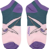 Pokemon Eevee Evolutions 5 Pack Ankle Socks
