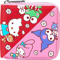 Loungefly Sanrio Hello Kitty & Friends Color Block Zip Around Wallet