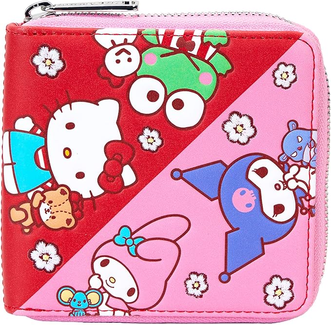 Loungefly Sanrio Hello Kitty & Friends Color Block Zip Around Wallet
