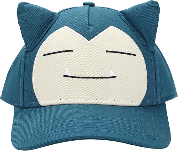 Pokemon Snorlax Big Face Snapback Hat with Ears