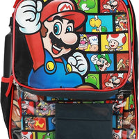 Nintendo Super Mario Bros Kids 5 Piece 16" Backpack Set
