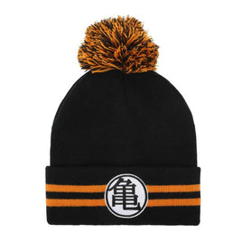 DRAGONBAll Z - Black Beanie With Pom Pom