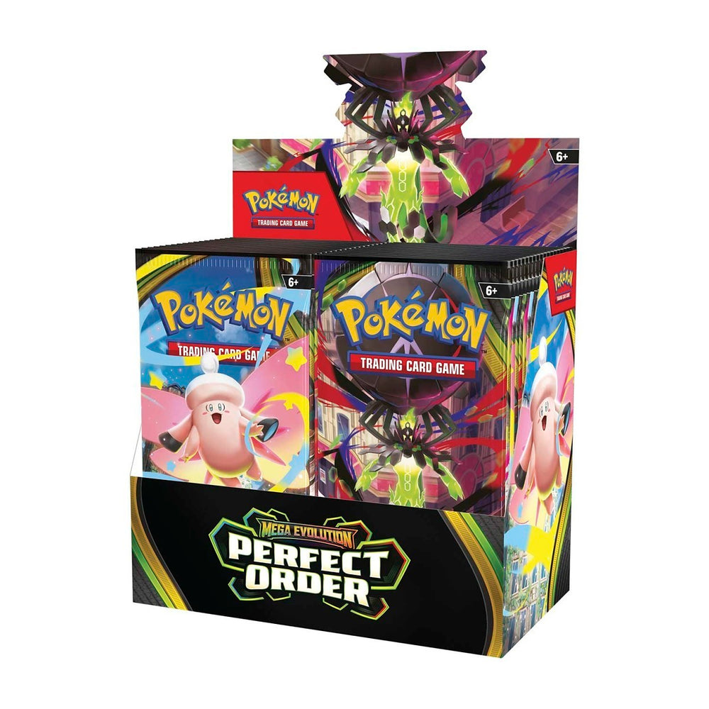 mega powers booster box Pokémon TCG: Evolution-Perfect Order Display (36 Pack (Each booster pack contains Black Border // Black Contents:Hiroshima-BOX Destino di Paldea