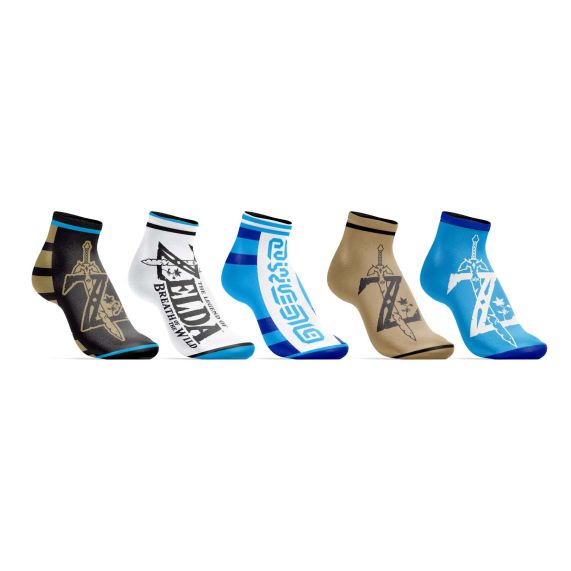 ZELDA - Breath Of The Wild 5 Pack Ankle Socks