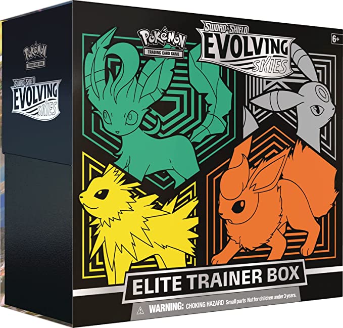 Pokémon TCG: Sword & Shield-Evolving Skies Elite Trainer Box (Jolteon, Flareon, Umbreon & Leafeon)