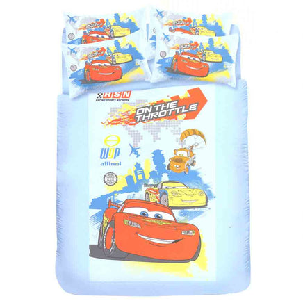 Cars 4 Piece Single Bedding Set: On The Throttle