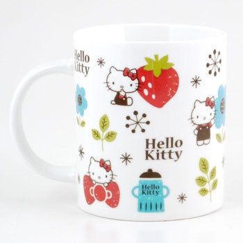 Hello Kitty Mug: Flowers & Fruits