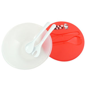 Hello Kitty Lunch Box/Serving Spoons: Red