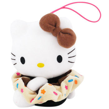 Hello Kitty Plush Hairband Holder: Brown Bow