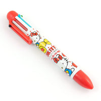 Hello Kitty 6 Color Ballpoint Pen: Red/Plane