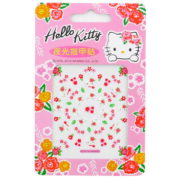 Hello Kitty Nail Decal Stickers: Roses & Leaves