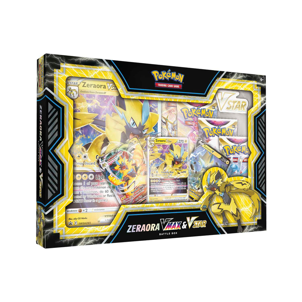 zeraora vmax pokemon card Pokémon TCG: Zeraora VMAX & VSTAR Battle Box