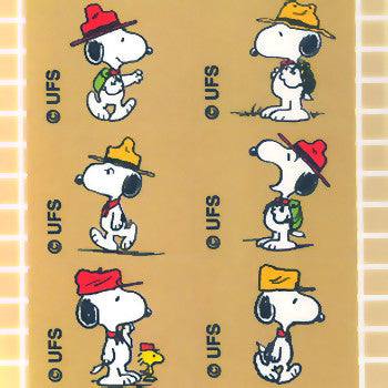 Snoopy 6 Pack Sticker Set