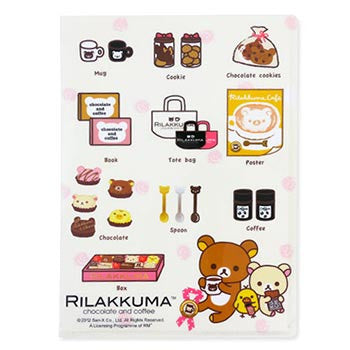 Rilakkuma] -BASIC RILAKKUMA HOME CAFE - Sticker Set -A San-X